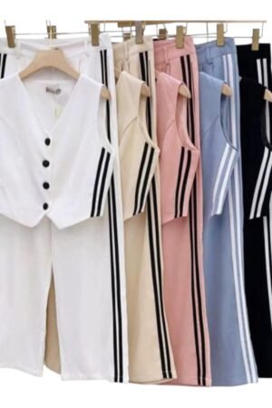 Conjunto Sastrero Chaleco y Pantalón con Rayas